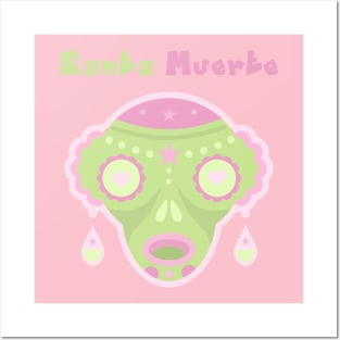 Santa Muerte / green_pink Posters and Art